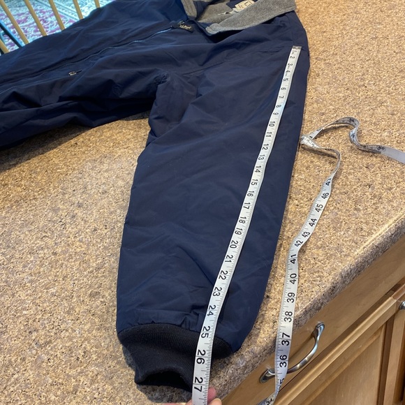 L.L. Bean Blue Warm Up Jacket Gray Fleece Lined XXL Reg 205107 Zip Up - Picture 7 of 17